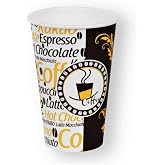Excodi Cup - [ AYG&Uuml;N CUP] 12 oz Cardboard Cup - 300 ml - 160 Pieces Quality Vending Cup, Leak Proof, Hand Fireproof - WHITE (Lat