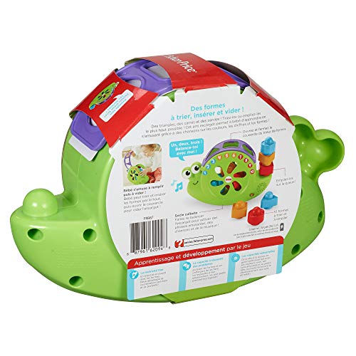 Fisher-Price Mon Ami l'Escargot Jouet Bébé pour Apprendre les Formes, les Chiffres et les Couleurs, avec 10 Musiques, 6 Mois et Plus, FRB87 – Image 10