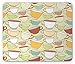 Produktbild WYICPLO Tea Party Mouse Pad, Vintage Sketch Colorful Traditional Teacups Cozy Kitchen Elements for Tea Time, Standard Size Rectangle Non-Slip Rubber Mousepad, Multicolor