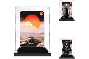 SWDZ Vitrine für Lego Mandalorian Helm 75328, Acryl-Vitrine, staubdichte Aufbewahrungsvitrine für Lego 75328 (Nicht im Lieferumfang enthalten), Größe: 20 x 20 x 25 cm