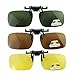 Produktbild 3 x Unisex Polarisierte Winter polarisierende Sonnenbrille Kurzsichtige Night Vision Gläser praktisch Wechselrahmen Spiegel Polarisierte Objektiv