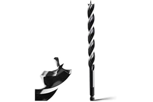 MOXPIFY 14x300mm Holzbohrer Holzschlangenbohrer für Weichholz, Hartholz mit Zentrierspitze und E 9.5 Schaft