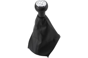 MangWany Pomo de Cambio con Funda Maneta de palanca de cambios manual Juego completo 5 velocidades para 307 308 406 C3 C5 XSARA