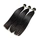 Uniwigs® Hair Mixed Length 3bundles 300g Virgin Brazilian Straight Human Hair Extension Unprocessed for Black Women (18inches 20inches 22inches)