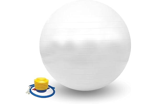 Yogaboll 55cm Halkfri Pilatesboll PVC Träningsboll för Gravida kvinnor, Balans, Avslappning med Inflator.