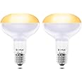 Bonlux 100W Heat Bulb for Reptiles, E27 Base Warm White Light Basking Bulb, Dimmable Reptile Heat Lamp Bulb for Reptiles, Chicks, Tortoise, Bearded Dragon, Dogs, Lizard 2Pack