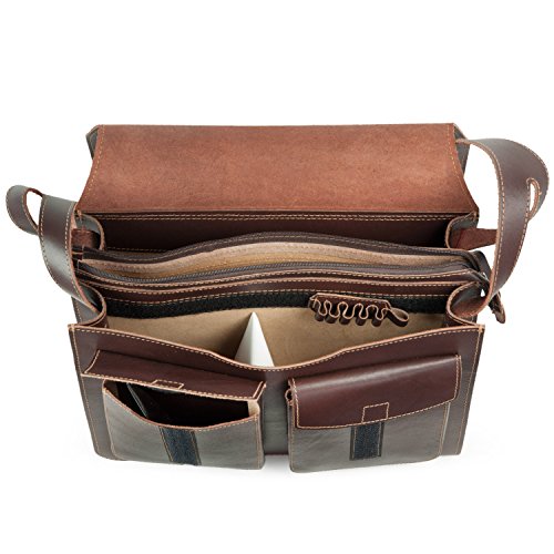 Gro  e Aktentasche   Lehrertasche Gr    e XL aus Leder  f  r Damen und Herren  Braun  Jahn-Tasche 676