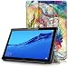 Produktbild Huawei MediaPad T5 10 Hülle - Ultra Dünn und Leicht PU Leder Schutzhülle mit Standfunktion für Huawei MediaPad T5 WiFi/LTE Tablet-PC (25,6 cm, 10,1 Zoll), Vielfältiges Mädchen