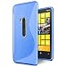Produktbild Nokia Lumia 920 Hülle, Conie Mobile Ultra Slim Backcover Schutzhülle TPU Silikon Rückschale Cover in Blau