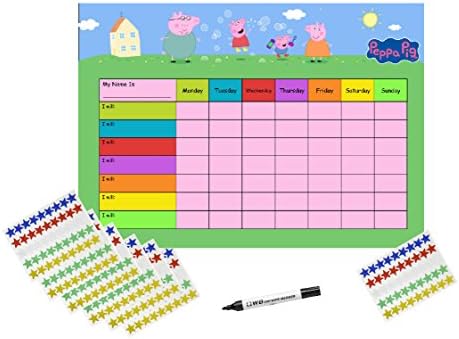 Ways2learn Children's Re-usable Reward Chart, (including FREE Star Stickers and Pen)