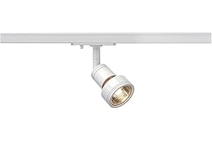 SLV Spot LED pour Rail PURI | Spot Orientable et Inclinable pour Rail Monophasé, Spot LED, Projecteur de Plafond, Plafonnier, Système de Rail, Eclairage Intérieur, Lampe Triphasée