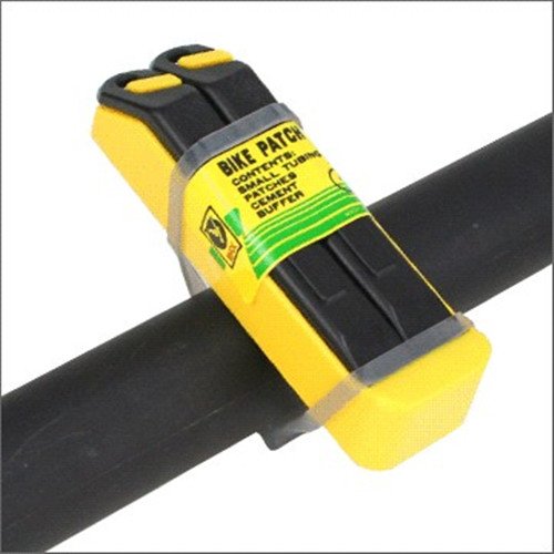 SODIAL (R) 2 Stueck Radfahren Fahrrad Silikon elastische Gummiband Bandage Krawatte Taschenlampe Halter - 5