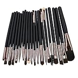 Sanwood 20Pcs Cosmetic Sets Powder Foundation Eyeshadow Lip Makeup Brushes