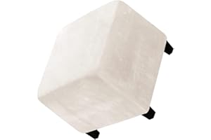 JORTUIO Ottomane Fußhocker Schonbezug Hockerbezug Quadratisch 40x40/50x50/60x60 Stretch Samt Husse für Fußhocker Ottomanischer Hocker-Bezug Überzug Hocker Protector Waschbar ( Color : #23 , Size : 50x50x40cm