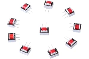 SALUTUYA 10pcs/pack 600: 600 Ohm 1: 1 EI14 Transformador de aislamiento de audio Transformadores de audio para transformar voltaje o transformar impedancia de carga