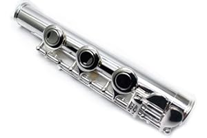 TUOREN 17keys B Foot Flute Joint Flute Repair Part Accessaries Connector Diameter 20mm Silver Plated