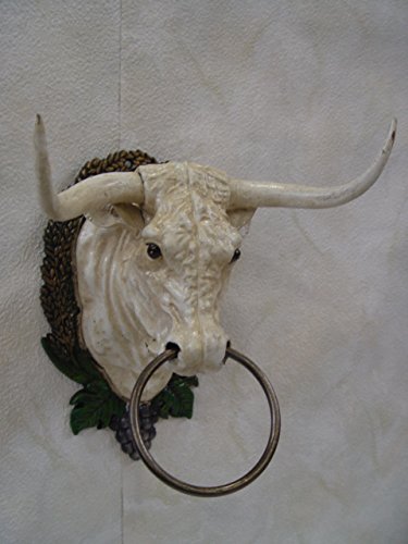 Wanddeko Kuhkopf mit Halter Motiv: Kuh Kopf Gußeisen L:28cm