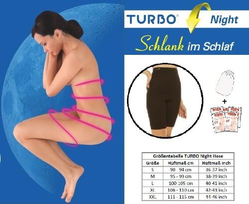 TURBO Night Women's Thigh Slimmers black L (hip circumference 100 - 105 cm)