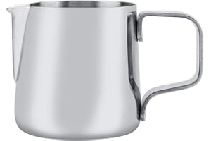 AIGEND Taza que hace espuma de la leche, arte del Latte del jarro de la jarra de café de la taza que hace espuma de la leche del acero inoxidable(200ml)