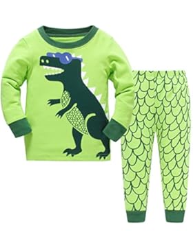 Hugbug Jungen Schlafanzug kurz mit Dinosaurier 1-7 Jahre
