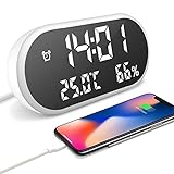 reloj ventilador usb mercadolibre DOS PUERTOS USB: Uno para el reloj y otro como estación de carga para teléfonos móvil, tabletas y reproductores de mp3. Función de uso fácil, vida más fácil. Consejos: necesita conectar un cargador USB (incluido) para hacer que el reloj funcione.