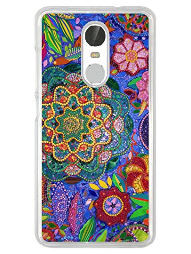 RedMi Note 4 Back Cover - Beautiful Art - Colourful Beads - Designer Printed Hard Case Transparent Sides