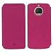 Produktbild Moto G6 Plua Hülle, Slimicoo Motorola G6 Plus Premium Leder Tasche Flip klappbares Handyhülle Case Standfunktion Kartenfach Magnetverschluß Card Holder kristallklarer TPU view Sichtfenster Sleep wake up Wallet Schutzhülle für Moto G6 Plus (Moto G6, Red)