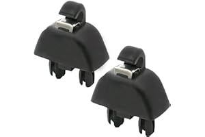 TOTMOX Lot de 2 Crochets de Fixation pour Pare-Soleil d'intérieur de Voiture Compatible avec Audi C6 A8 2004-2011 Compatible avec VW 2013-2015 Passat B7/Polo 2010-2015 Noir