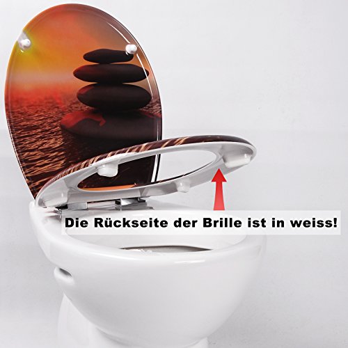 WOLTU 2505 WC-Sitz mit Absenkautomatik, Duroplast, Fast Fix/Fix-Clip, Softclose Scharnier, Antibakteriell - 5