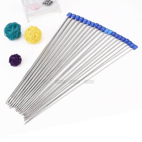 Preisvergleich Produktbild Stricknadeln 20 Stück, Spitzer, Edelstahl