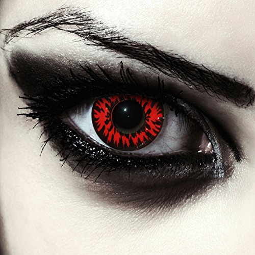 Designlenses Rosse Vampiro Lenti a Contatto Colorate Rosso, morbide, Non corrette Modello: Vampire