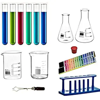 Spylx High Quality Borosilicate 3.3 Glass Beakers - Beakers - 100 ml, 250 ml, 500 ml, 1000 ml with Graduation Marks, Pack of 4