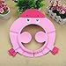 Price comparison product image Stillshine - Baby Kids Bath Shampoo Protect Hat Cartoon Children Adjustable Soft Bathing Shower Cap protection Their Eyes & Face (Pink(B))