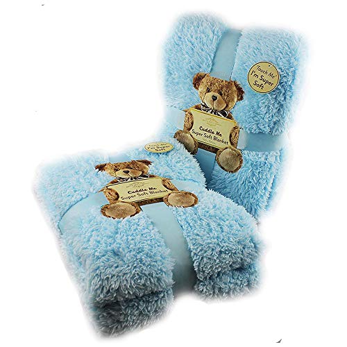 Teddy Bear Throw Soft Blanket Sherpa Bed Sofa Couch 100 x 150cm Cuddle Snug
