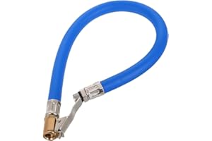 TPZORJX 1PCS Inflador de Aire Neumatico Manguera Inflador Bomba Manguera Adaptador Manguera de Extensión Inflado de Neumáticos Negros de Goma Boquillas Inflado para Bicicleta Coche Motocicleta（38CM）