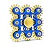 Produktbild Edler Fidget Spinner 9 Zahnräder aus Metall lange Drehzeit bis 5 min + Metallbox Hand Toy Finger Spielzeug (blau)