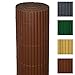 Produktbild Sol Royal PVC Sichtschutz-Zaun SolVision - 90x400cm Braun - Windschutz Kunststoff-Matten Garten Balkon Terrasse