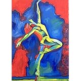 Exklusive-ART, Bild, handmade, original, painting, acryl, modern, abstrakt, XXL, Titel: born to dance (100 cm x 140 cm)