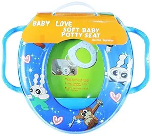 Shaifali Kids Soft Cushion Comfortable Potty Trainer Seat for Potty Training Seat with Support Handles for Kids