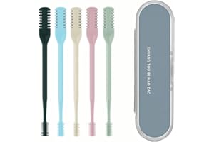 YAUN UYA 5PCS Manual Nose Hair Trimmer 360 Degree Rotating Manual Nasal Hair Trimmer Double Sided Nose Hair Trimmer for Men and Women Nasal Hair Cutter Nostril