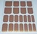 Chix Nails Nail Wraps 	Gold Chrome Pink Fishnet Fingers Toes Vinyl Foils Minx Trendy Style