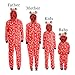Produktbild Familie Schlafanzug Pyjama Weihnachten Baby Kinder Mama Papa Xmas Rentier Hausanzug Nachtwäsche Schlafanzug Pyjama Set Jumpsuit ABsoar Familienanzug Pyjamas