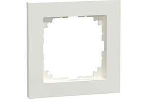 Schneider Electric Merten M-Pure Rahmen für Steckosen und Schalter, 1-fach, polarweiss, Artikelnummer MEG4010-3619, 1 Stück