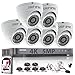 Produktbild HIKVISION 5 MP CCTV Kit Sicherheit System 4 K H.265 DVR 8 CH + & 6 x 5 MP Sony Chipsatz TVI Full HD Metall Gehäuse IP66 Wasserdicht Indoor Outdoor Weiß Dome Kameras 20 m IR Nacht Vision einfach P2P Remote View UK Verkäufer ds-7208huhi-k1 mit 2000 GB (2 TB) HDD