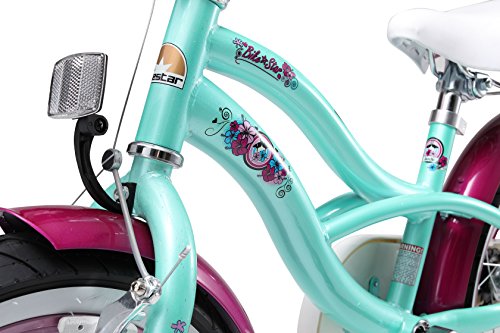 BIKESTAR® Premium Design Kinderfahrrad für coole Kids ab 4 Jahren ★ 16er Deluxe Cruiser Edition ★ Pepper Mint - 6