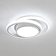 Dorlink LED Ceiling Light, 32W 2880LM Modern Ceiling Light Round Small Ceiling Light Fixture, 6500K White Aluminum Close to Ceiling Light Fixture for Hallway, Bathroom, Kitchen, Living Room