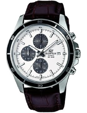 Casio Edifice – Herren-Armbanduhr mit Analog-Display und Echtlederarmband – EFR-526L-7AVUEF