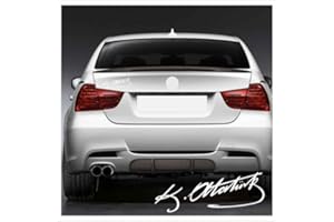 ALTERNATIF Autoaufkleber Atatürk Unterschrift Imza Mustafa Kemal Türkiye Türkei (Weiss, M / 20 cm x 7 cm)