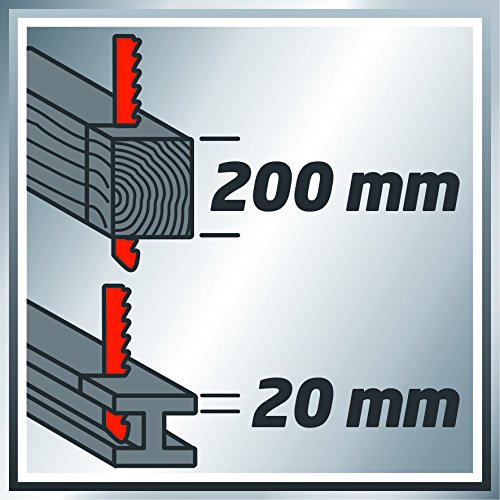 Einhell Universalsäge TE-AP 1050 E (1050 W, max. 200 mm in Holz, Hubzahlregelung, Pendelhub, drehbarer Sägekopf) - 8