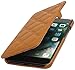 Produktbild StilGut Book Type Case, Hülle Leder-Tasche für iPhone 8 Plus & iPhone 7 Plus. Seitlich klappbares Flip-Case aus Echtleder für das Original iPhone 8 Plus & iPhone 7 Plus (5,5 Zoll), Kupfer Nappa - Karat